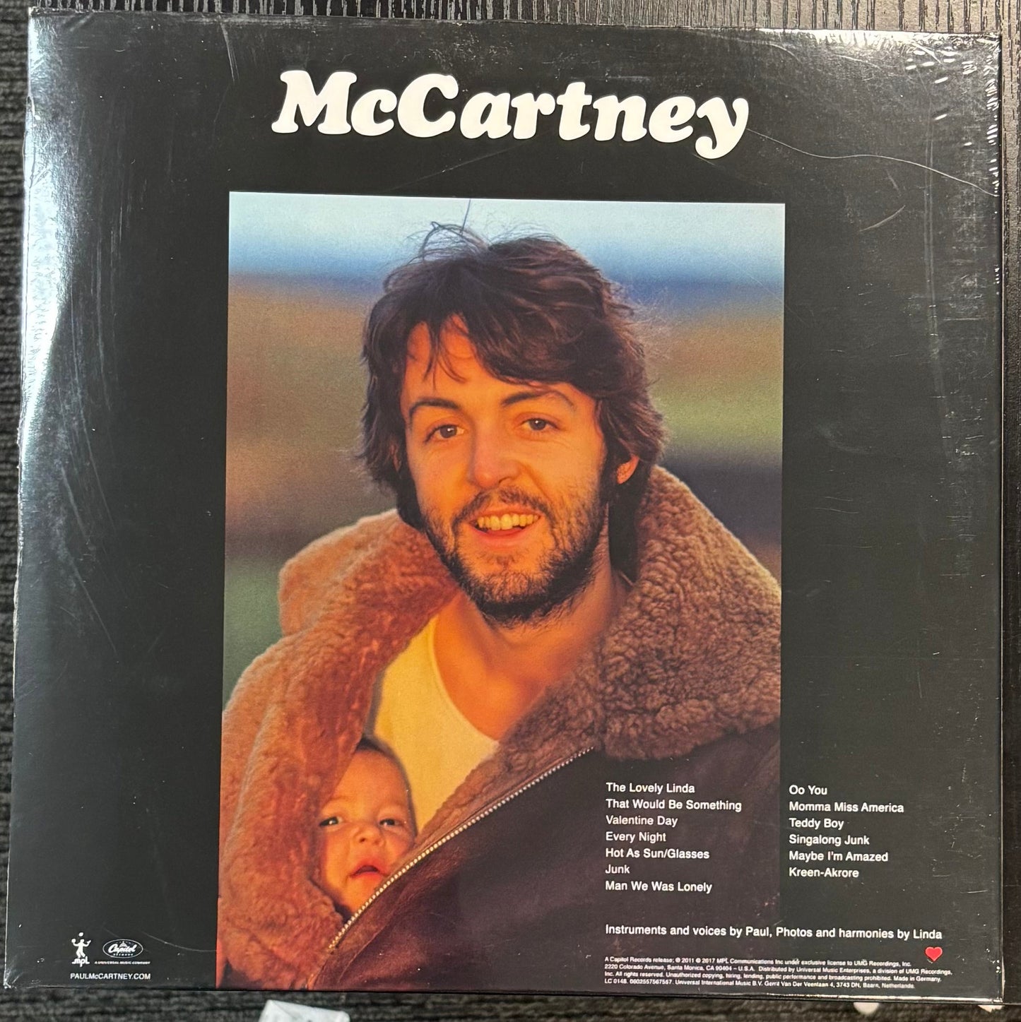 MCCARTNEY, PAUL – McCartney [180G] Vinyl LP Record