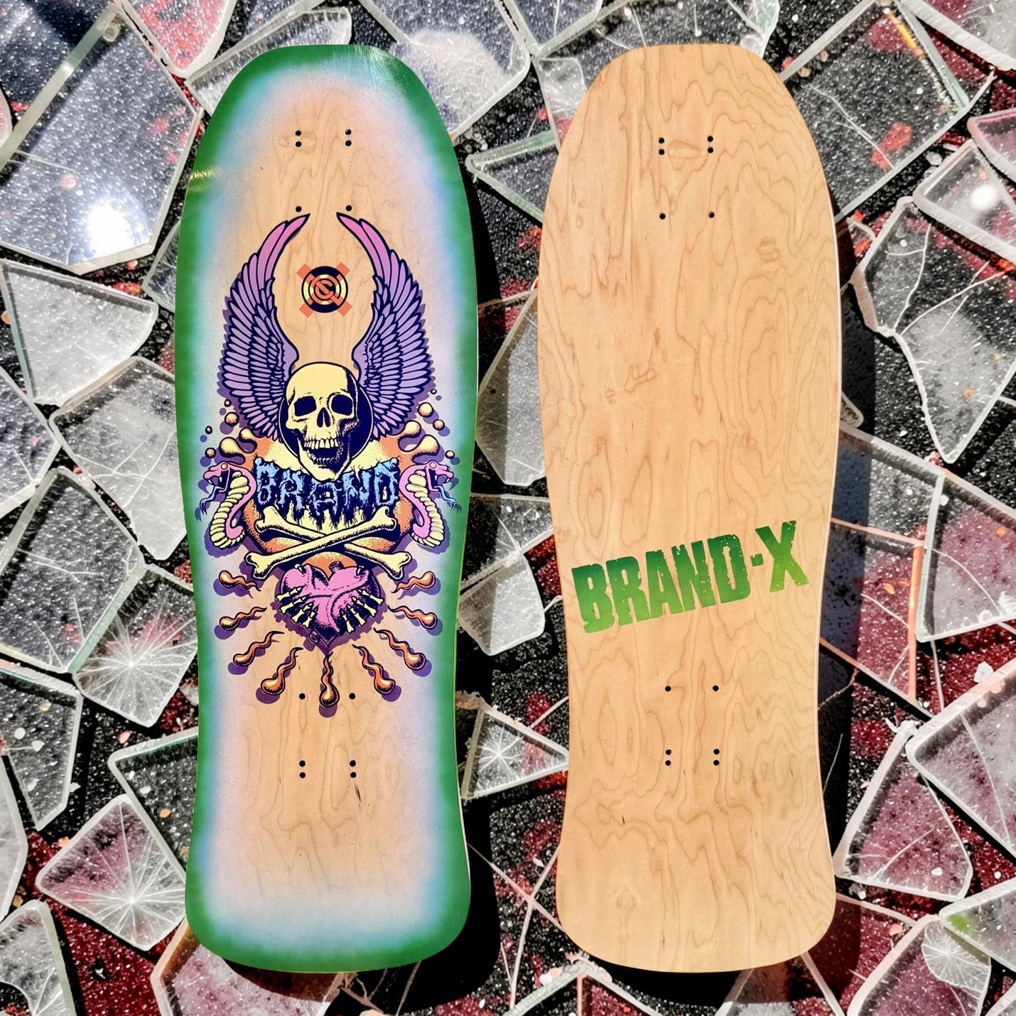 X-Con Limited Edition, HAND-PAINTED with Halos 10"x30" Deck (1 of 1)