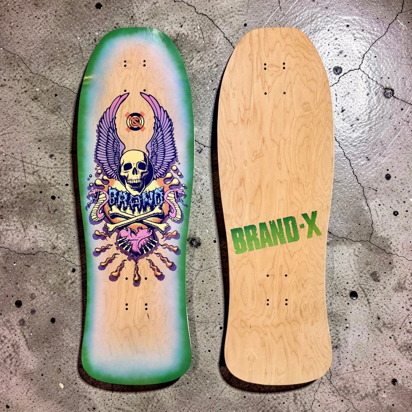 X-Con Limited Edition, HAND-PAINTED with Halos 10"x30" Deck (1 of 1)
