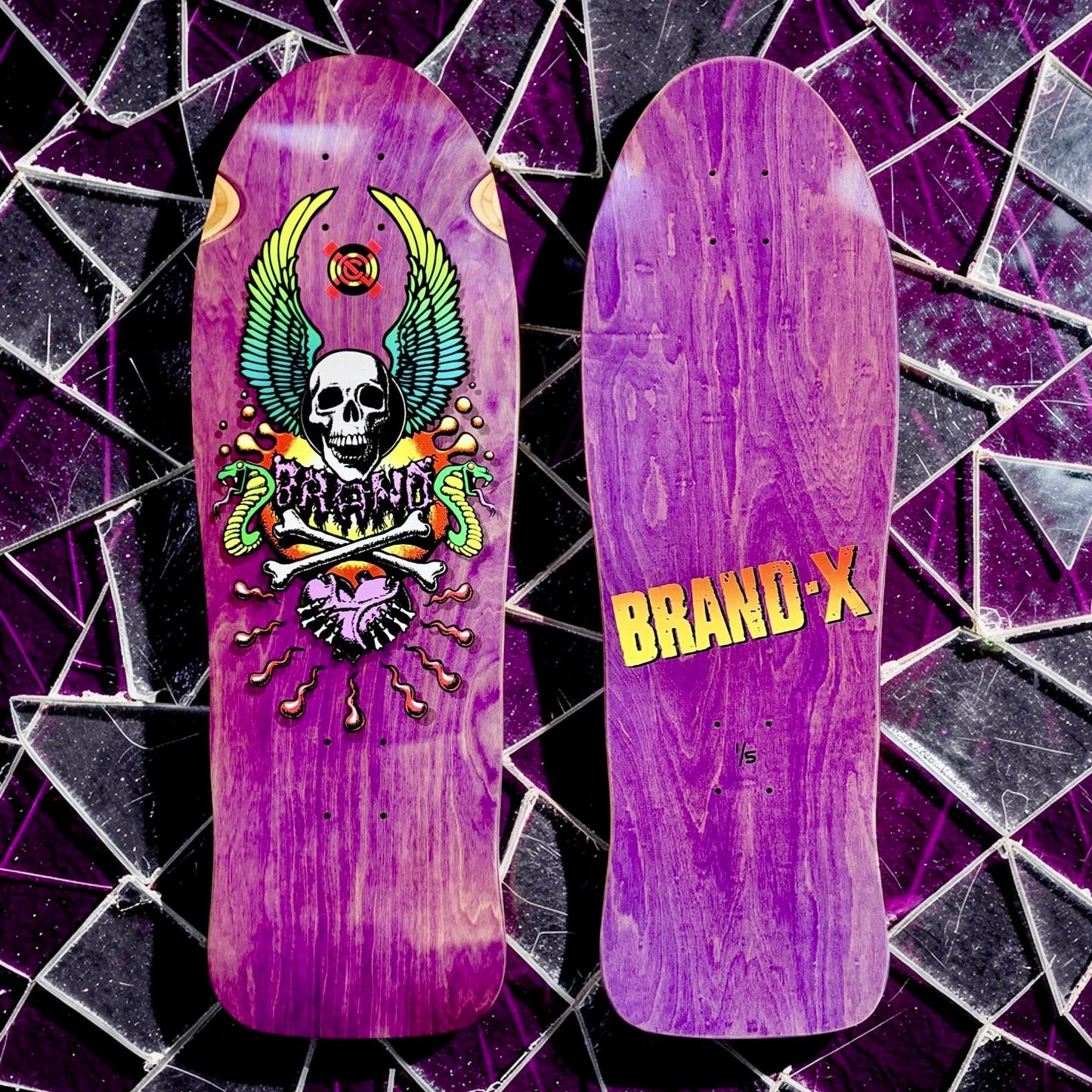 X-Con Limited Edition, HAND-PAINTED 10"x30" Deck (1 of 5)