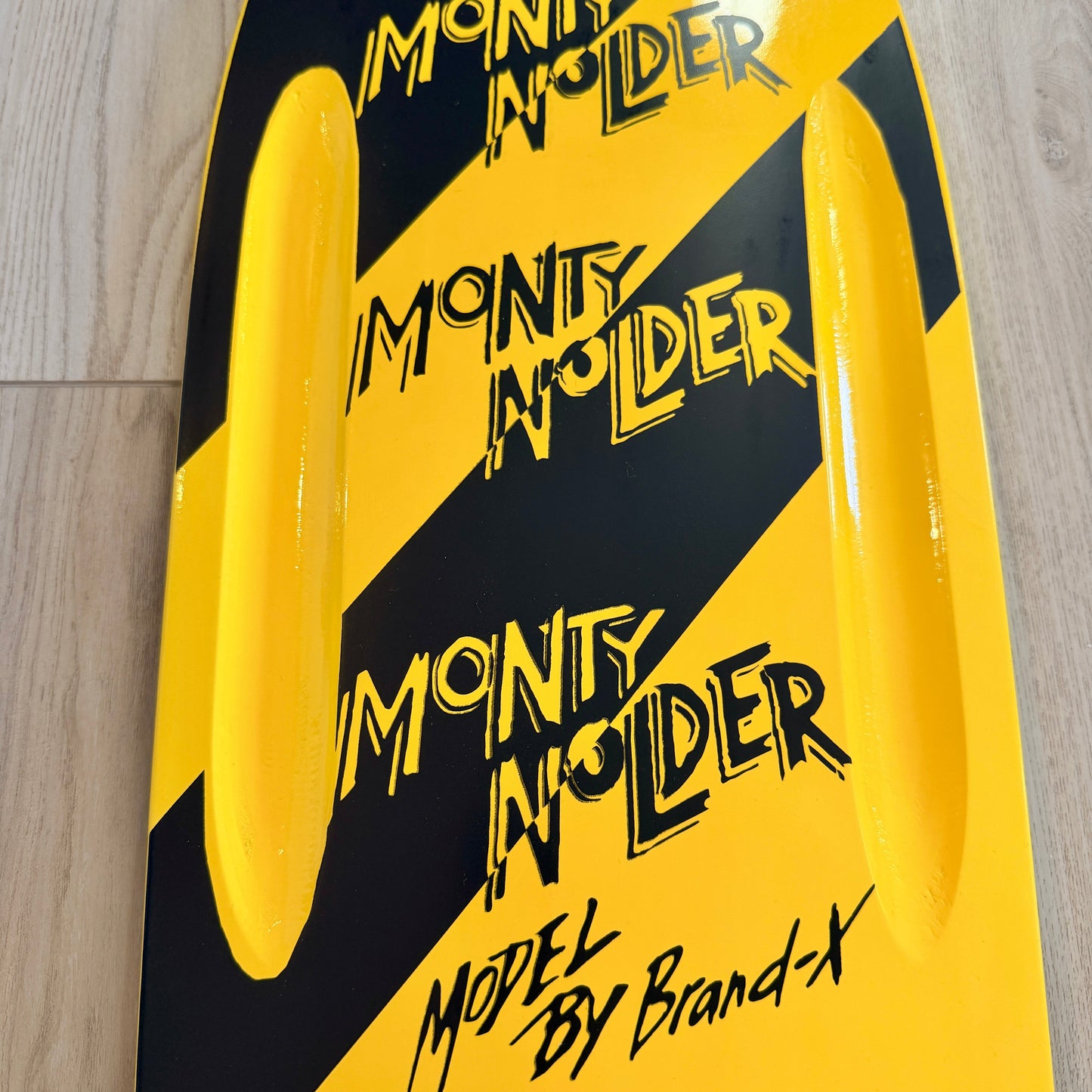 Monty Nolder STRIPES Limited Edition ROUTED Deck 10”x30” HAND-PAINTED (1 of 5)