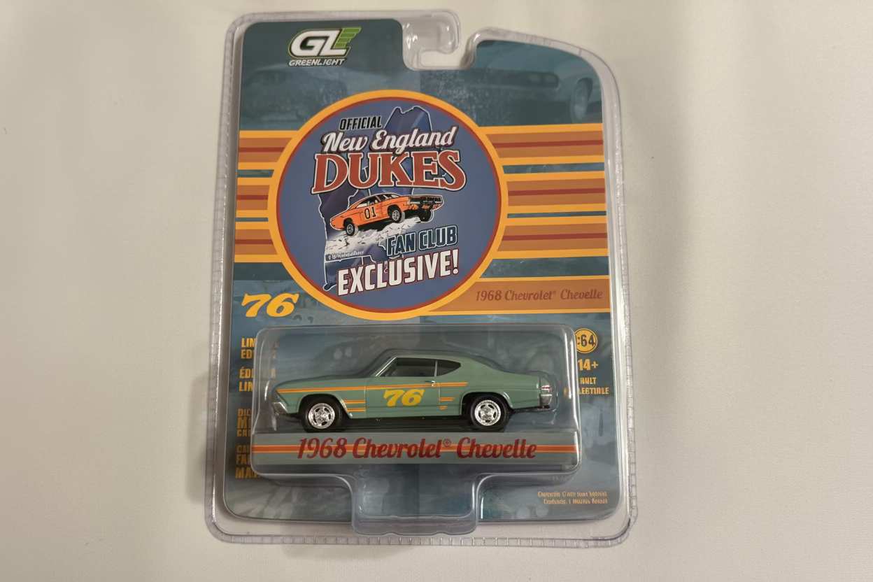 Dukes of Hazzard 1968 Chevy Chevelle #76 Race Car 1:64 Diecast – Rare TV Show Car - New England Dukes Exclusive