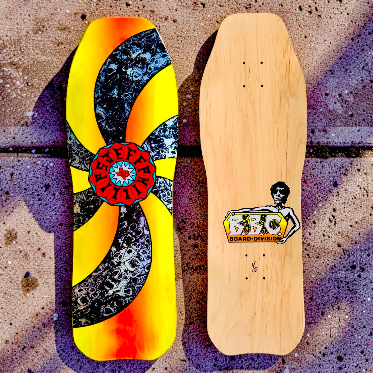Jeff Phillips SPIRAL Limited Edition, HAND-PAINTED BBC Deck (1 of 5)
