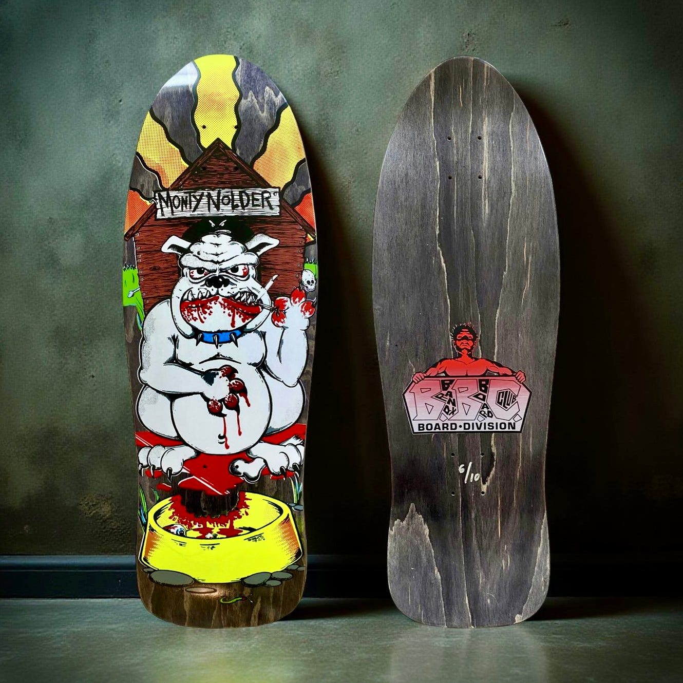 BBC Monty Nolder Bulldog (#1) HAND-PAINTED LIMITED EDITION 10.25"x31" (1 of 10)