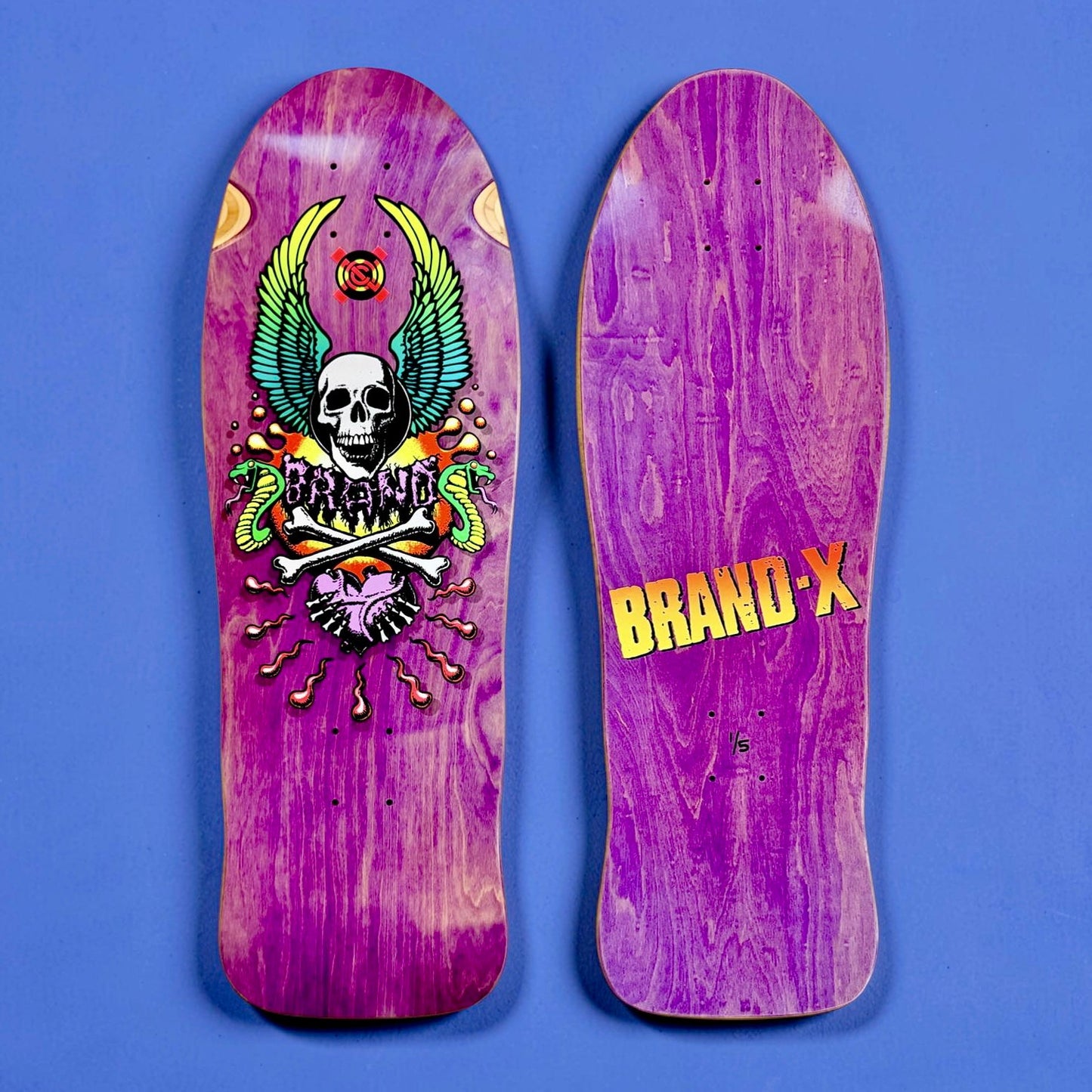 X-Con Limited Edition, HAND-PAINTED 10"x30" Deck (1 of 5)