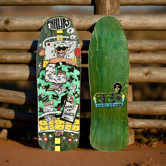 Jeff Phillips BOARD OF HEALTH Limited Edition BBC Deck, HAND-PAINTED (1 of 50) (PRE-ORDER, OCTOBER)