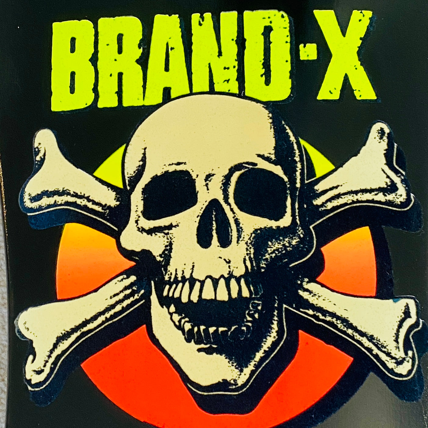 Knucklehead FLOCKED, FLUORESCENT & GLOW-IN-DARK Limited Edition Deck 10.1"x30" HAND PAINTED (1 of 5)