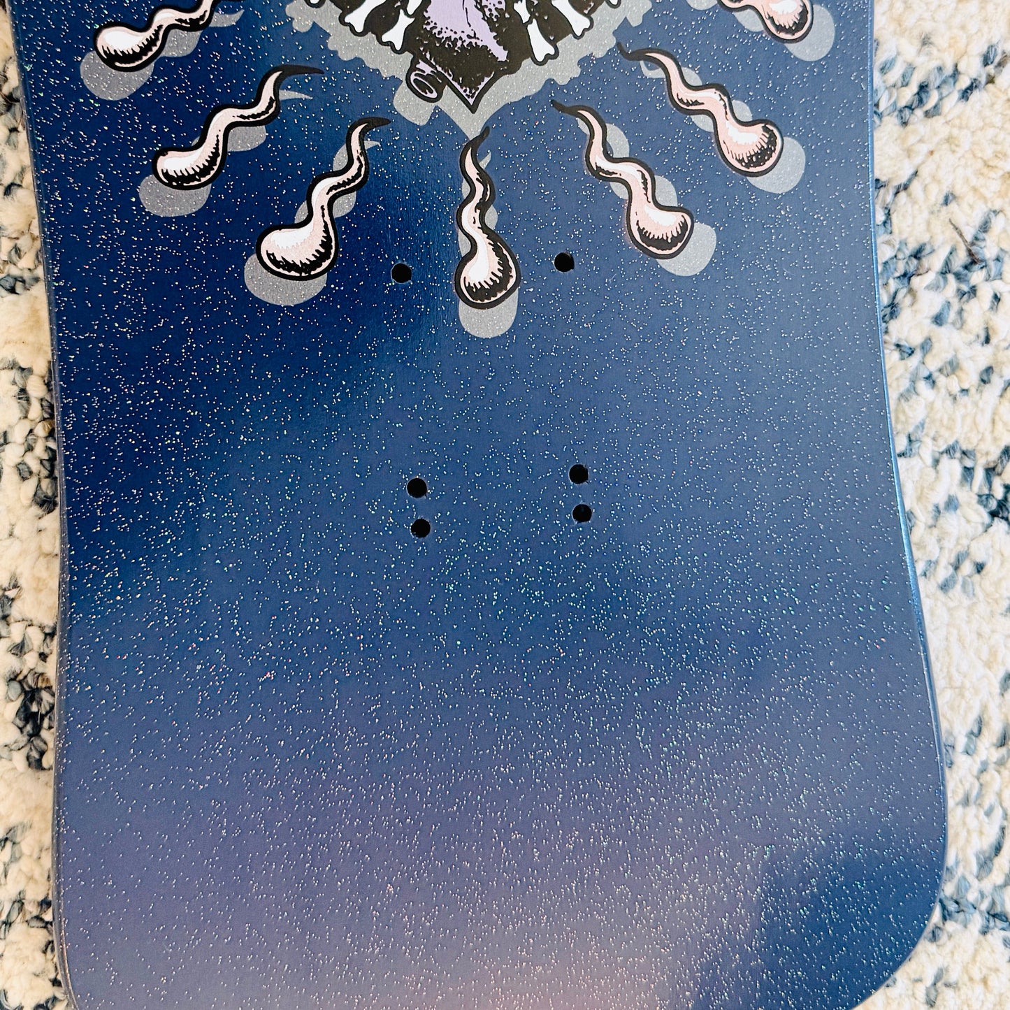 X-Con Limited Edition, HAND-PAINTED with HOLOGRAPHIC FLAKES 10"x30" Deck (1 of 10)