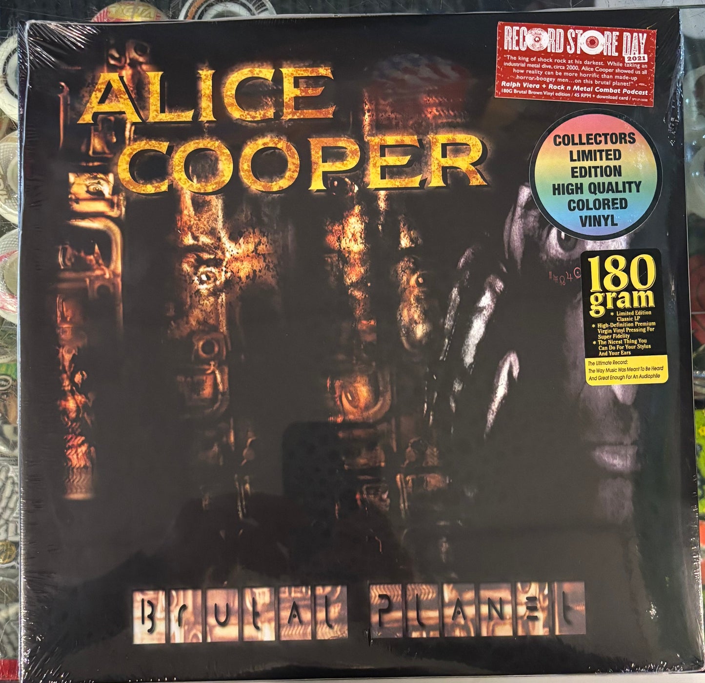 ALICE COOPER - Brutal Planet [180G] (Color Vinyl) LP Record + DL Code
