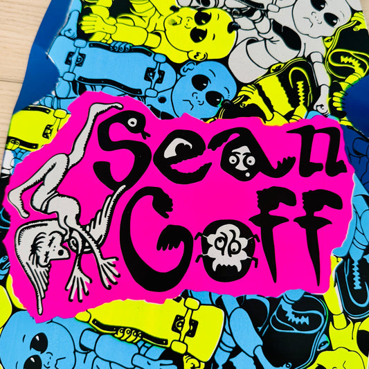 Sean Goff Baby Skater LIMITED EDITION Deck 9.5"x30.5” HAND-PAINTED (1 of 10)