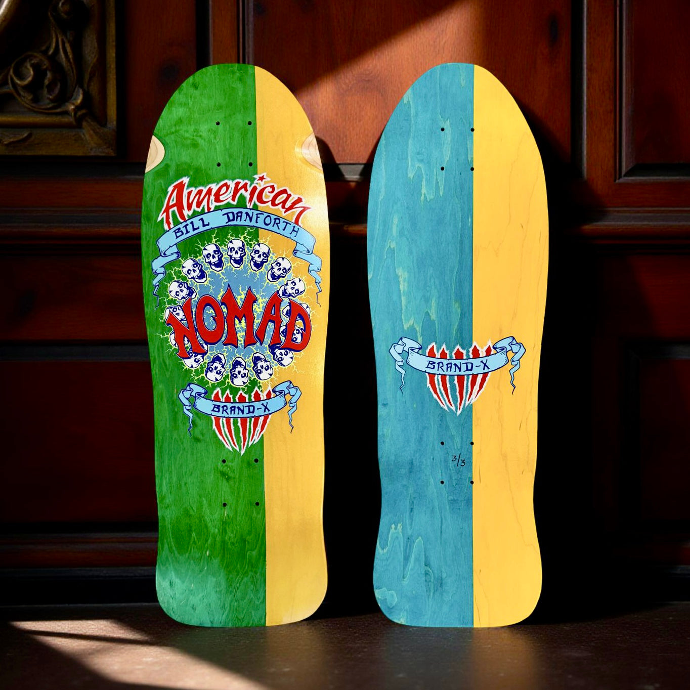 Bill Danforth Circle of Skulls 10”x30” Limited Edition, HAND-PAINTED Deck (PRE-ORDER, MAY 2027