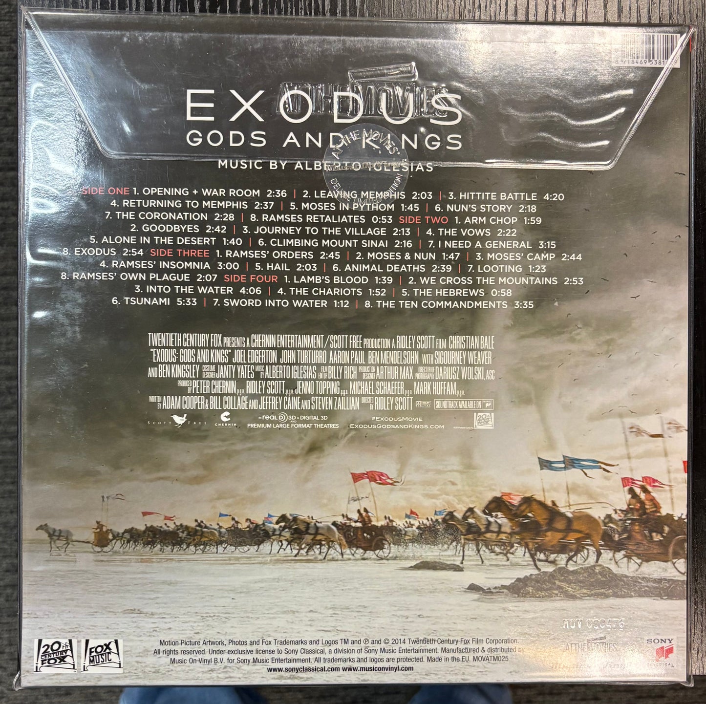 Exodus: Gods And Kings - Alberto Iglesias ‎OST (Original Motion Picture Soundtrack) 2x Vinyl LP Record