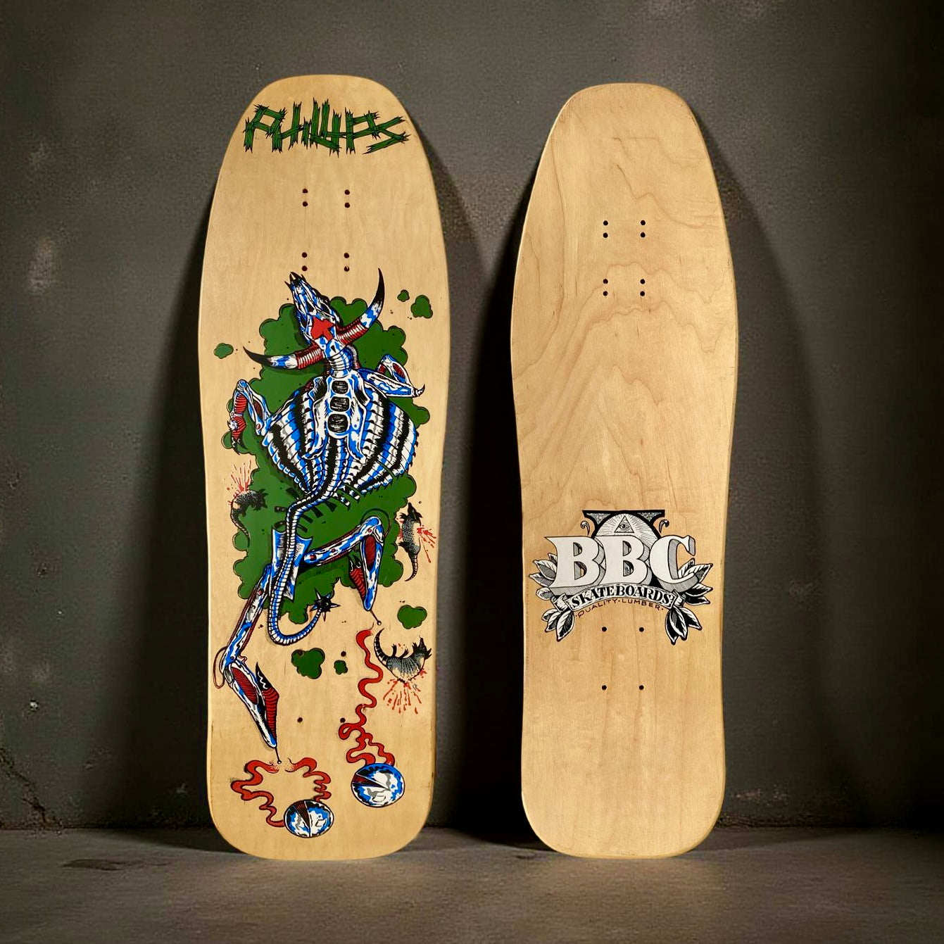 Jeff Phillips MUTILATED STEER Limited Edition, BBC Deck HAND-PAINTED (1 of 50) (PRE-ORDER, DECEMBER)