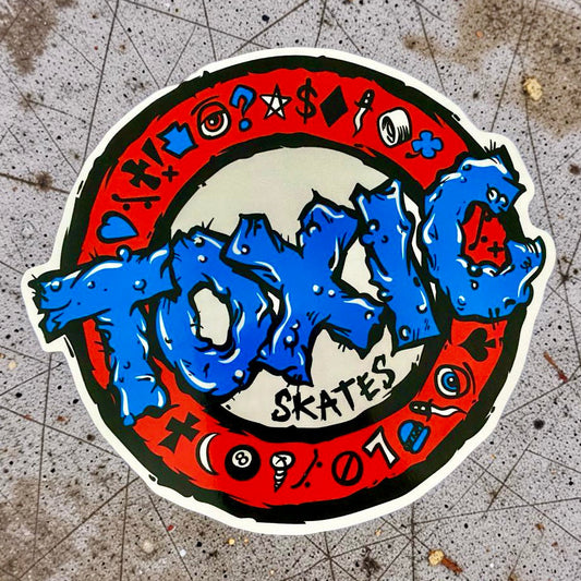 Toxic Skates Stickers 6" or 3"