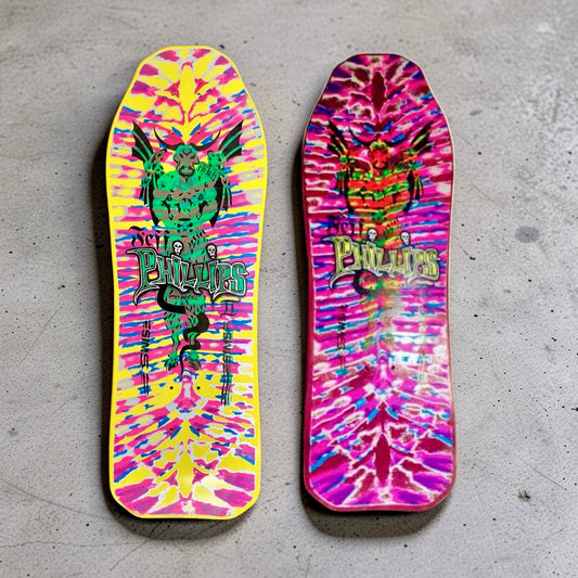 Jeff Phillips TIE DYE DEMON Limited Edition, HAND-PAINTED Deck (1 of 20) (PRE-ORDER, APRIL 2027)