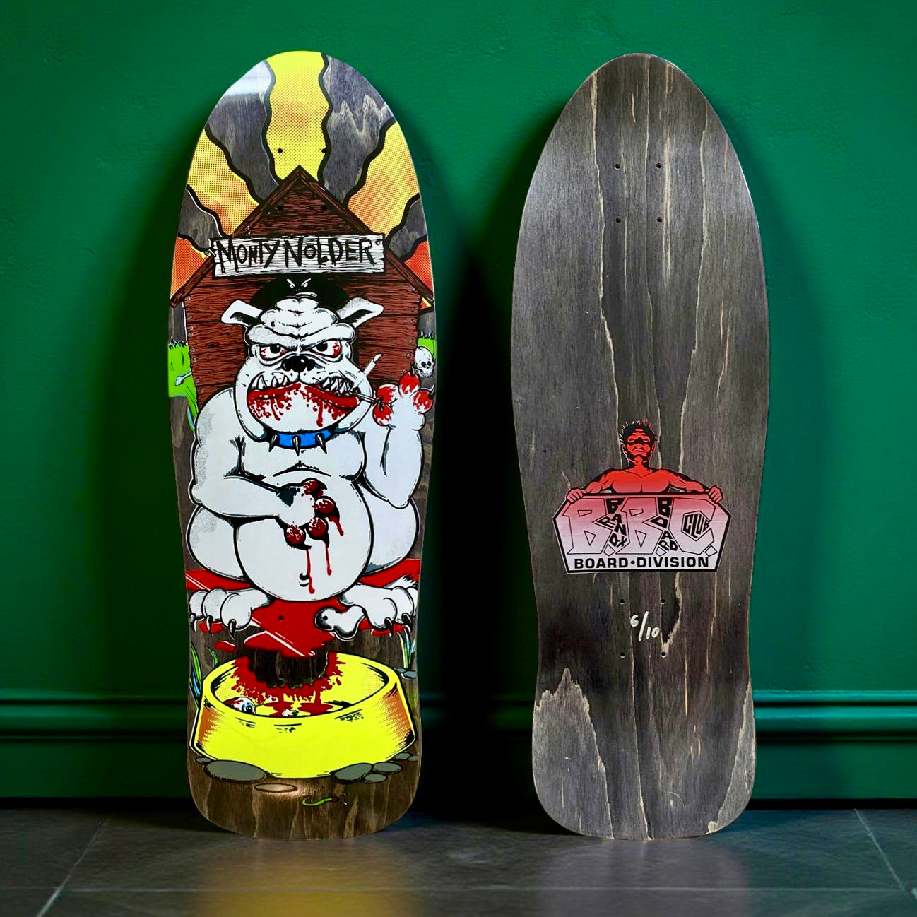 BBC Monty Nolder Bulldog (#1) HAND-PAINTED LIMITED EDITION 10.25"x31" (1 of 10)