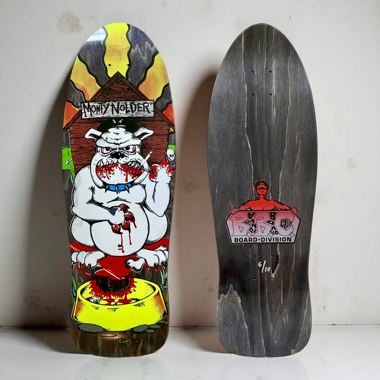 BBC Monty Nolder Bulldog (#1) HAND-PAINTED LIMITED EDITION 10.25"x31" (1 of 10)