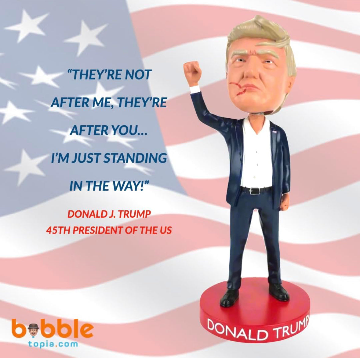 Donald Trump “Keep Fighting” Bobblehead