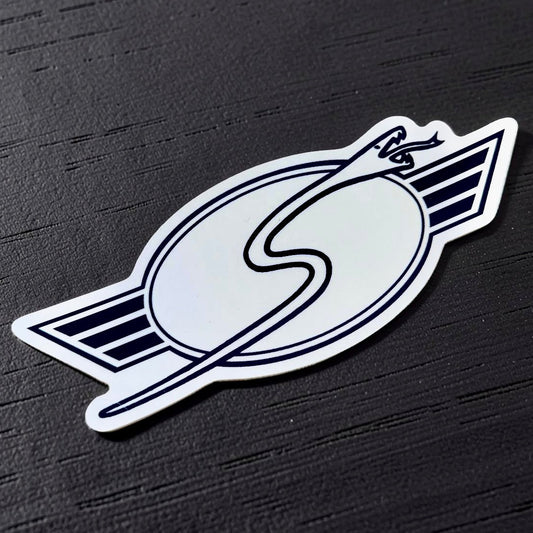 Sims Snake B/W Sticker 6.5”