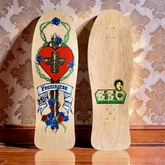 Bryan Pennington BBC Crucifix HAND-PAINTED, LIMITED-EDITION Deck 10.3" x30.5" (1 of 10)