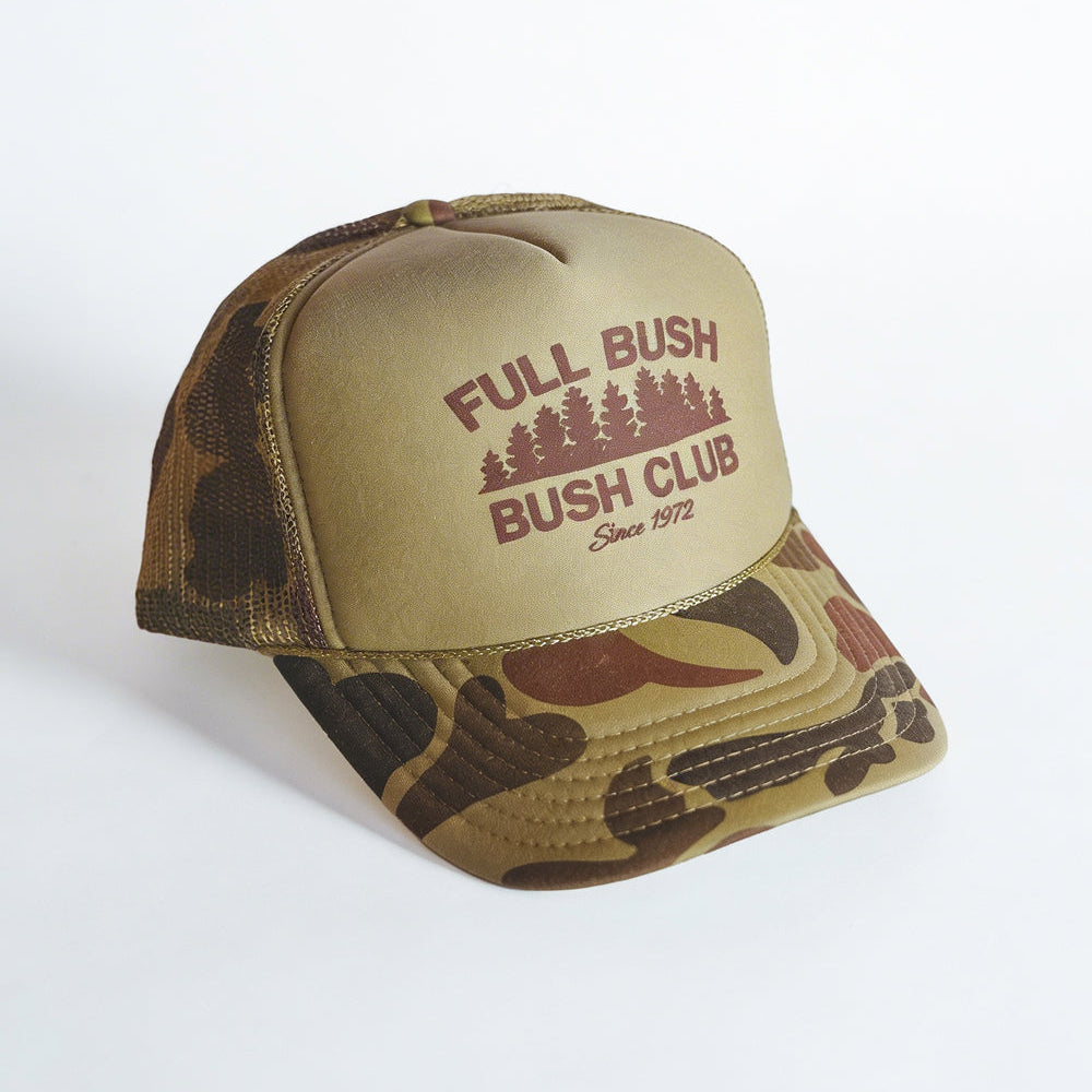 The Let It Grow | Camo Full Bush Bush Club Trucker Hat