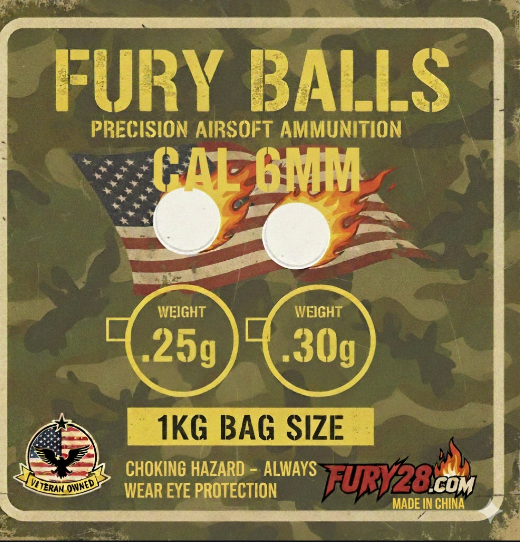 Fury Balls 6mm Premium Airsoft BBs