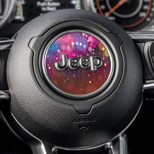 Fuzzy Lights Steering Wheel Decal