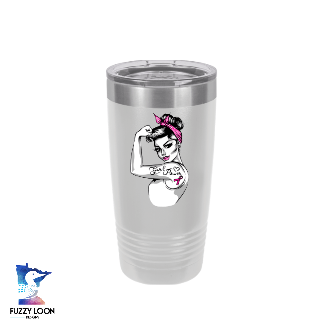 Girl Power - Breast Cancer Awareness | Polar Camel Tumbler