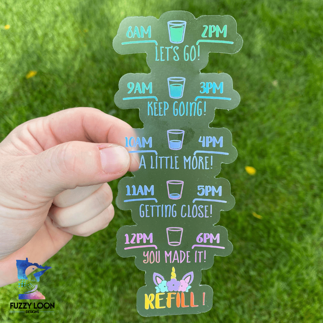 Suck It Up Buttercup Unicorn | Transparent Motivational Water Bottle Sticker