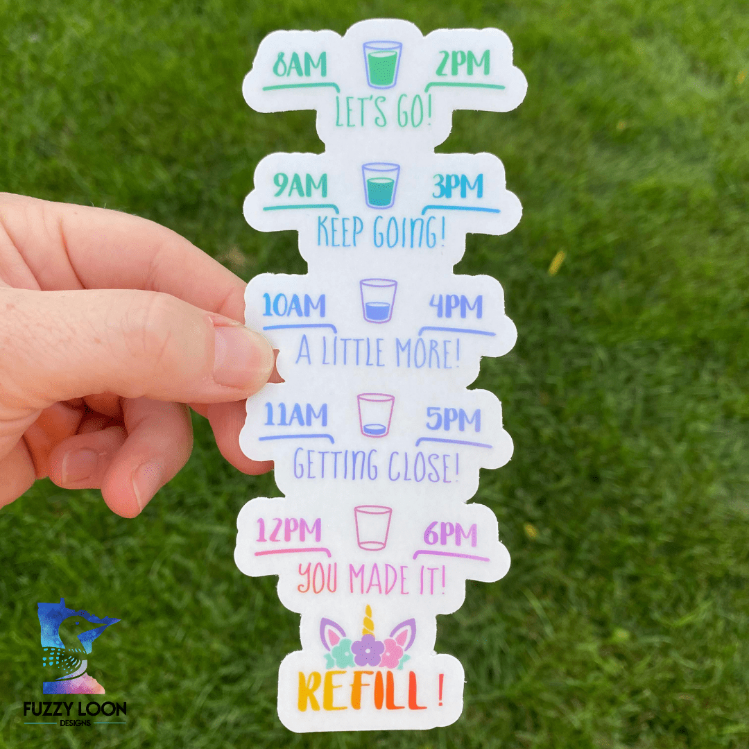 Suck It Up Buttercup Unicorn | Transparent Motivational Water Bottle Sticker