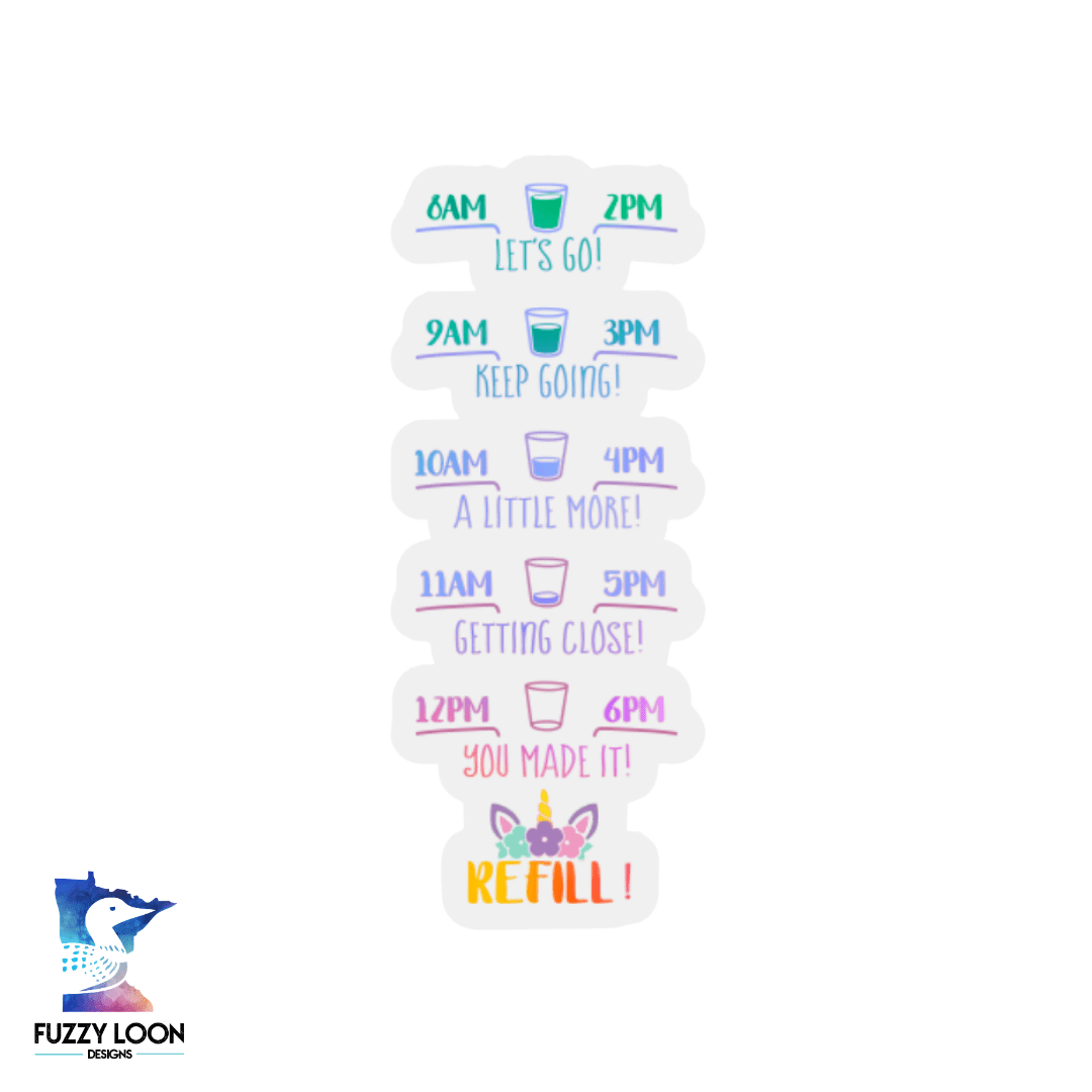 Suck It Up Buttercup Unicorn | Transparent Motivational Water Bottle Sticker