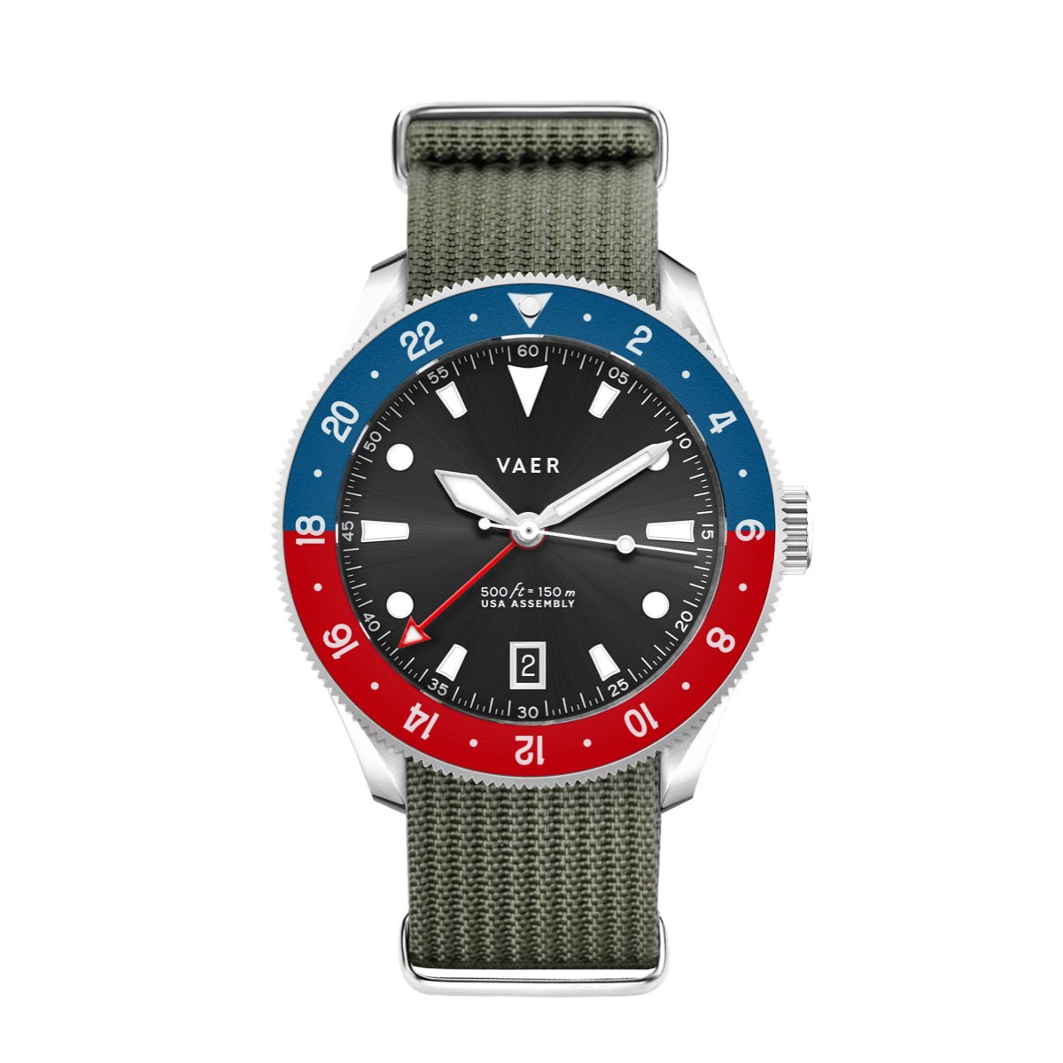 G2 Meridian Navy/Red GMT - 39mm USA