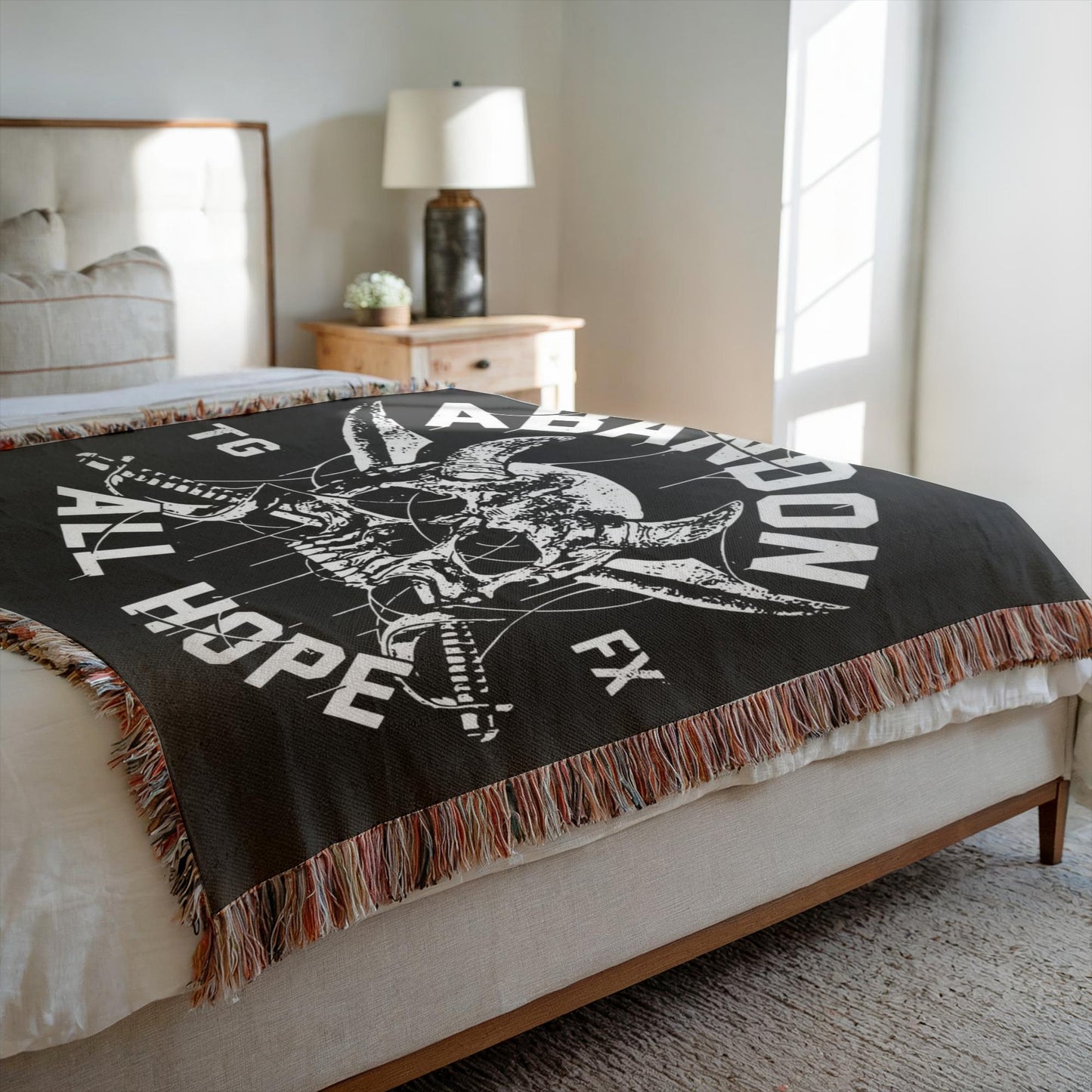 Abandon Hope Woven Blanket