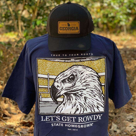 Let's Get Rowdy Eagle - Comfort Color Pocket Tee