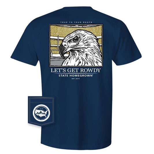 Let's Get Rowdy Eagle - Comfort Color Pocket Tee