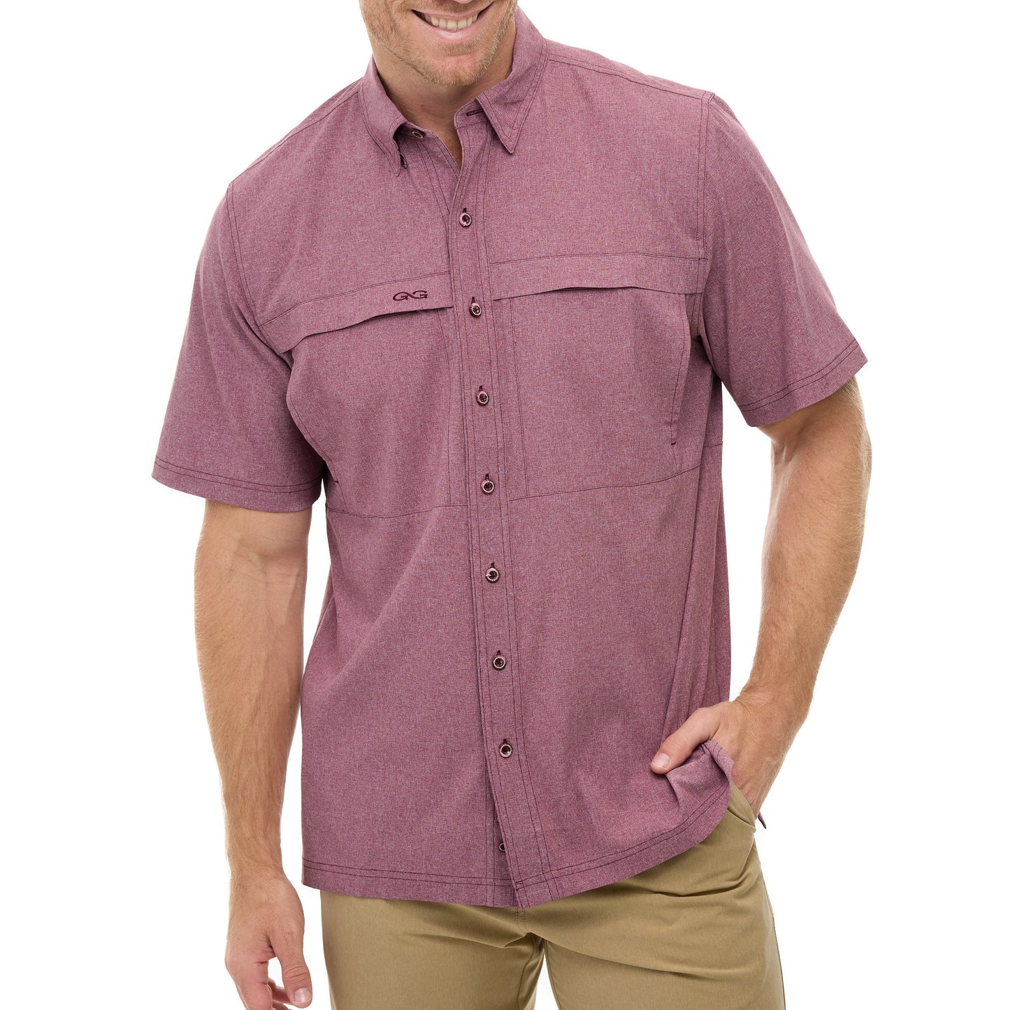 Maroon MicroTek Shirt