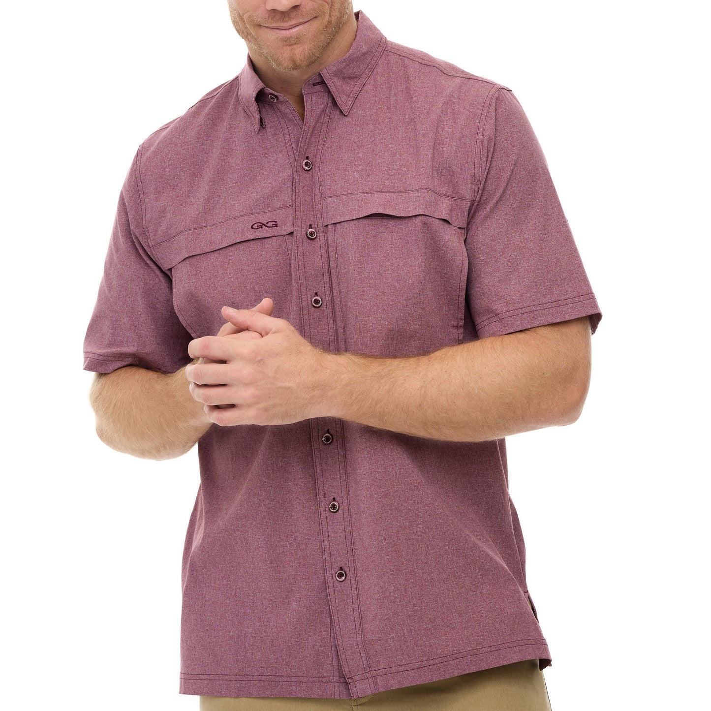 Maroon MicroTek Shirt