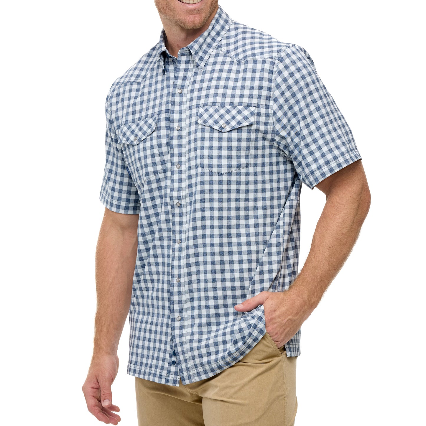 Deep Water Pearl Snap Shirt