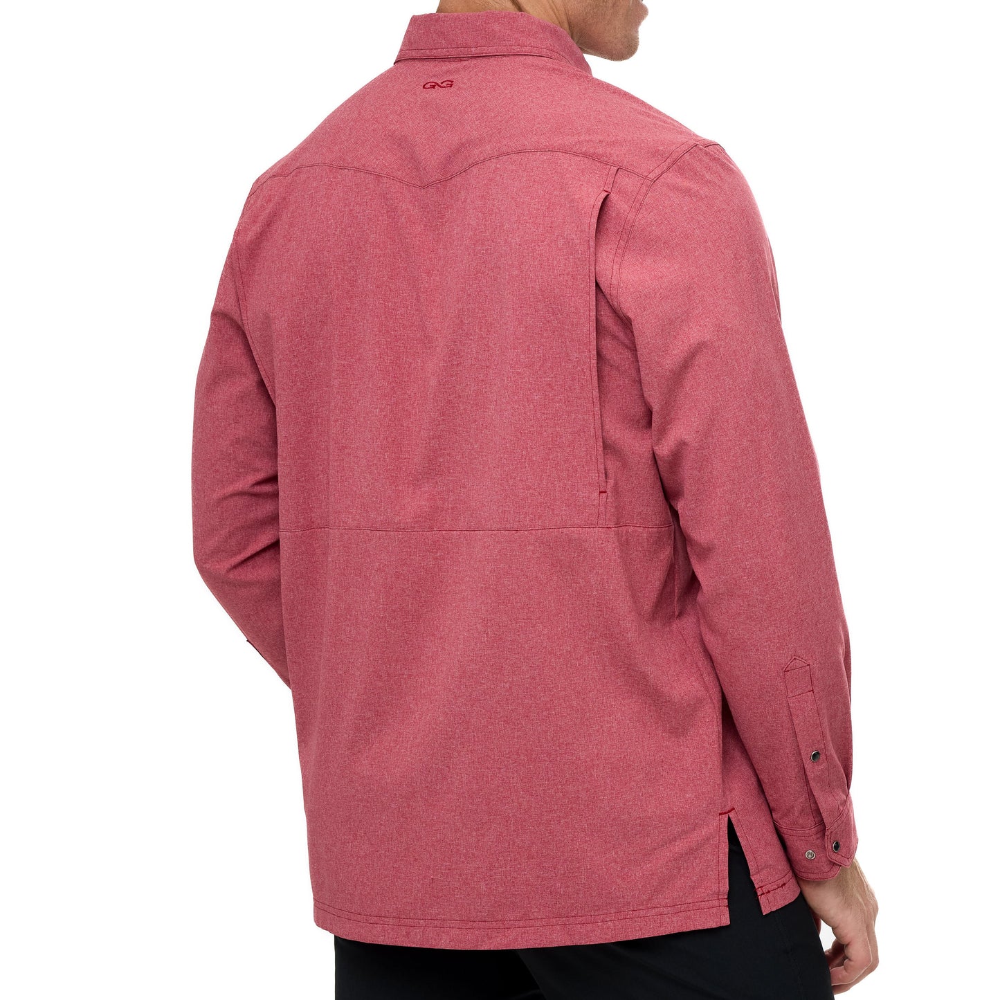 Crimson Pearl Snap Shirt | Long Sleeve