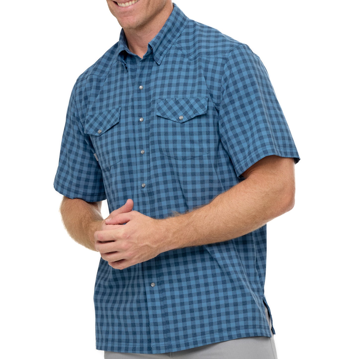 Slate Pearl Snap Shirt