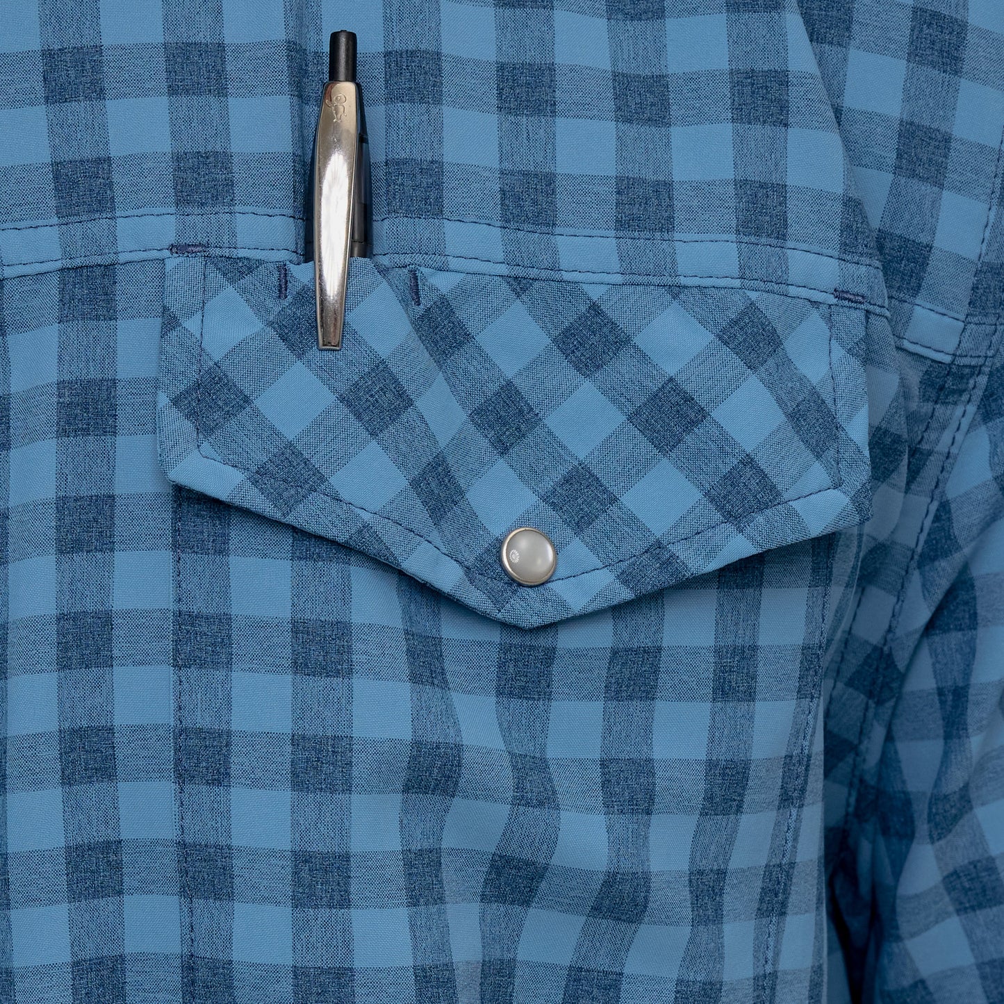 Slate Pearl Snap Shirt