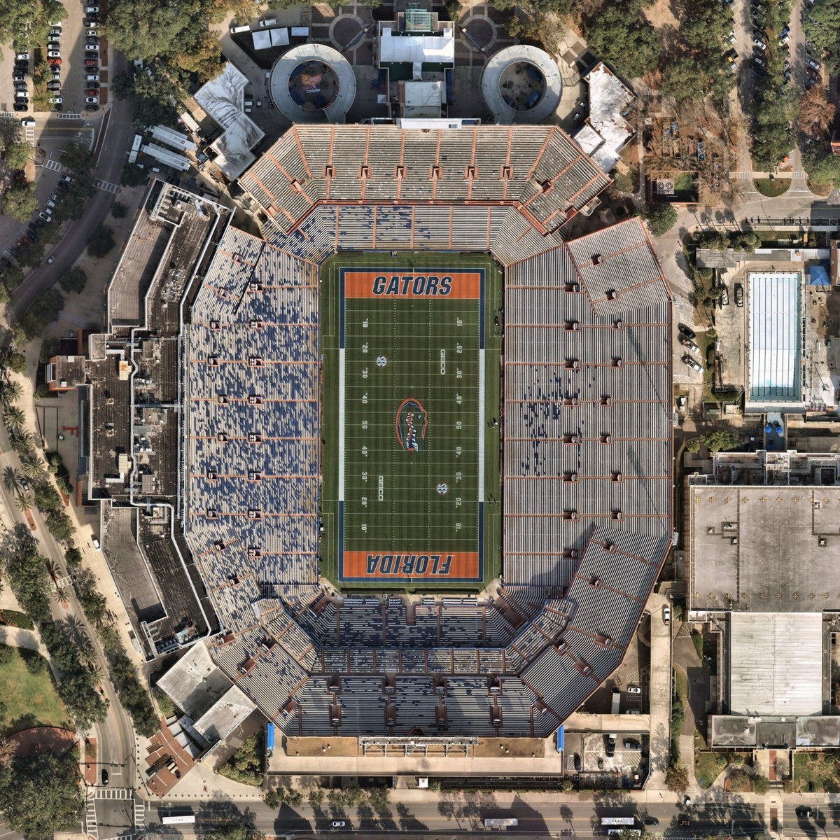 Gainesville, Florida Coaster Art (Ben Hill Griffin Stadium)