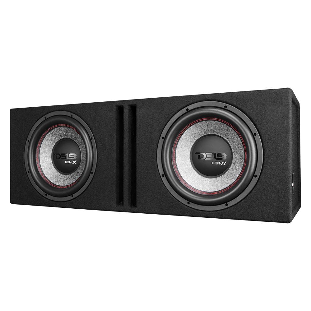 Dual 12" Loaded Subwoofer Ported Enclosure With GEN-X124D 900 Watts RMS