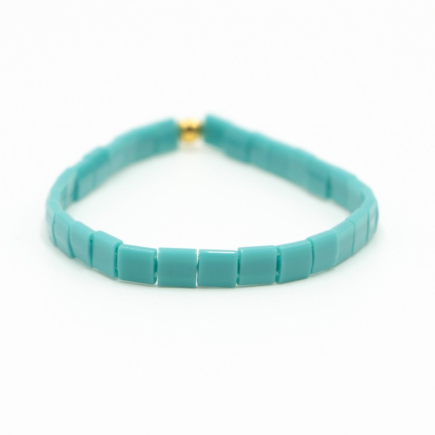 GLOSSY TEAL - Tila Bead Bracelet | Single