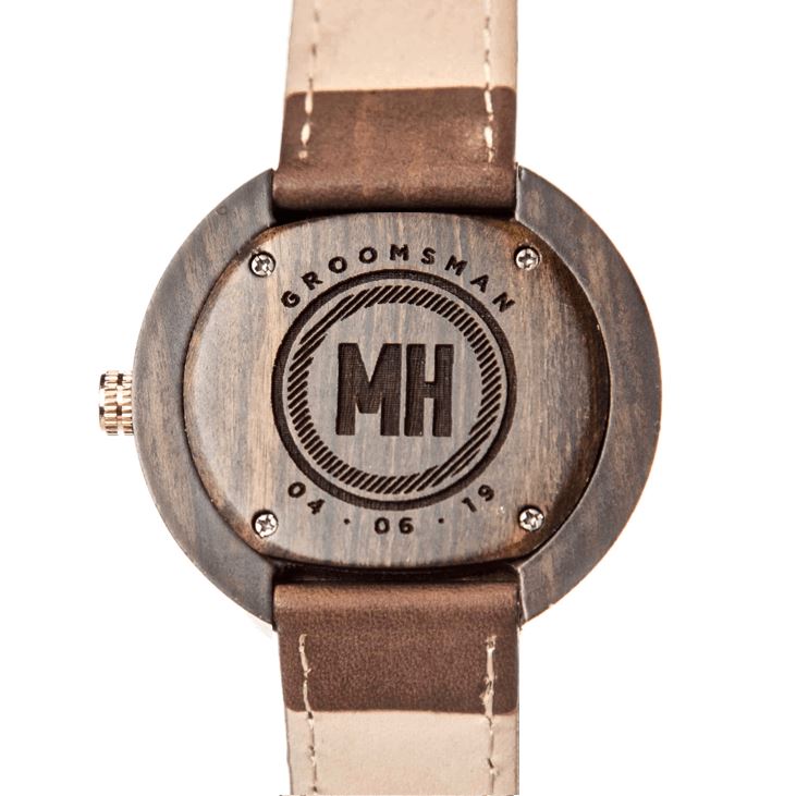 Sandalwood Modern Watch: Groomsmen