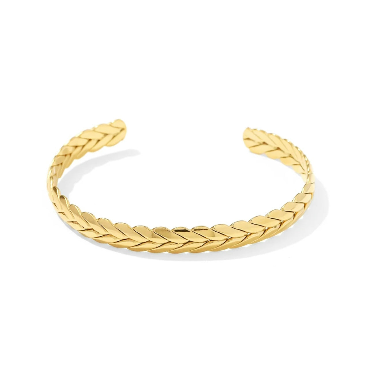 GOLD BRAID - 18K Gold Cuff Bracelet - Accent