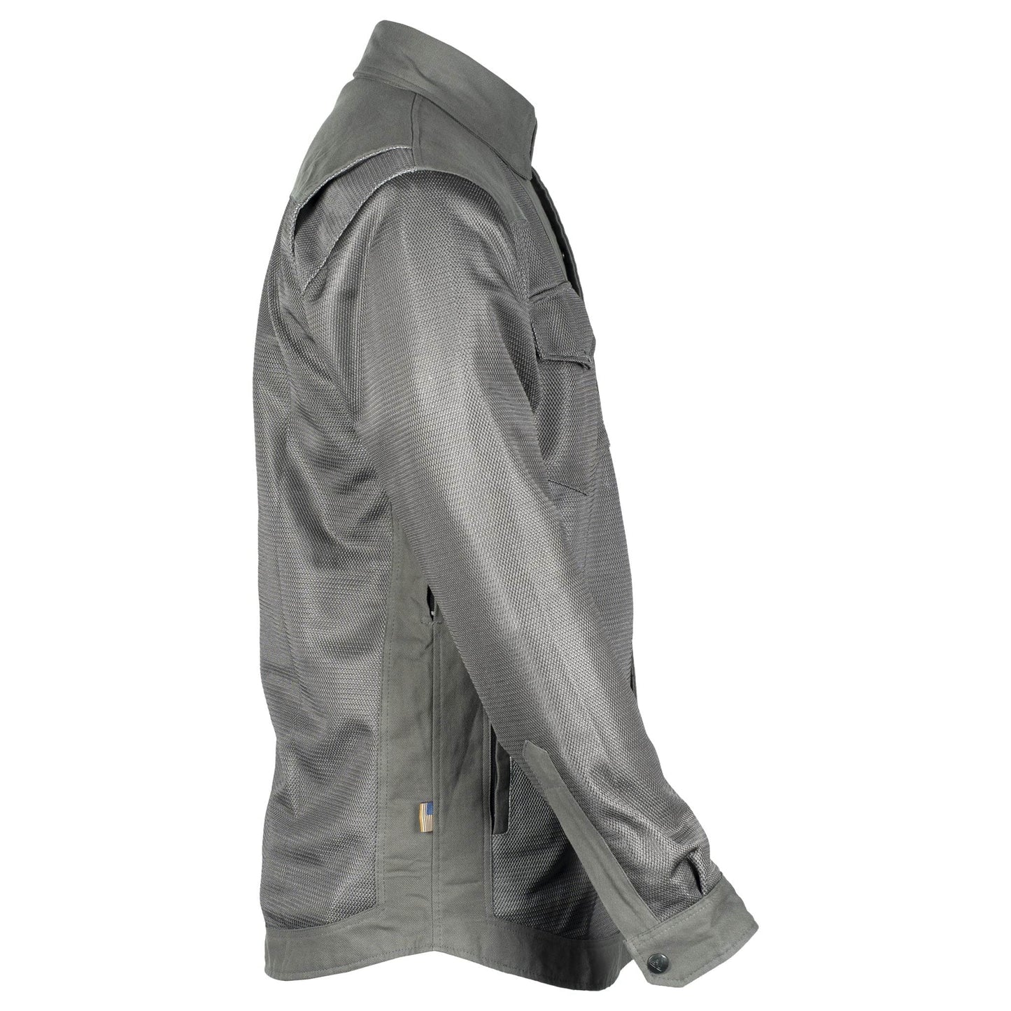 Protective Summer Mesh Shirt - Grey Solid