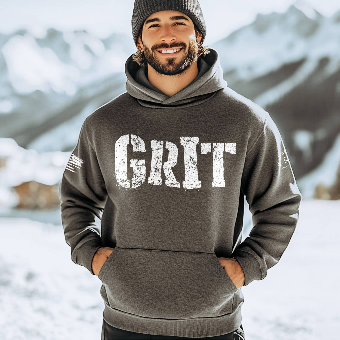 GRIT | Front | Men's Hoodie