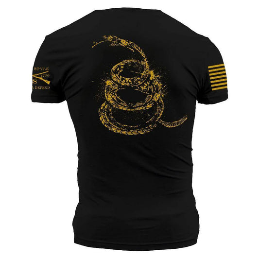 Grunt Style - Don't Tread on Me Gadsden Tracks T-Shirt - Black