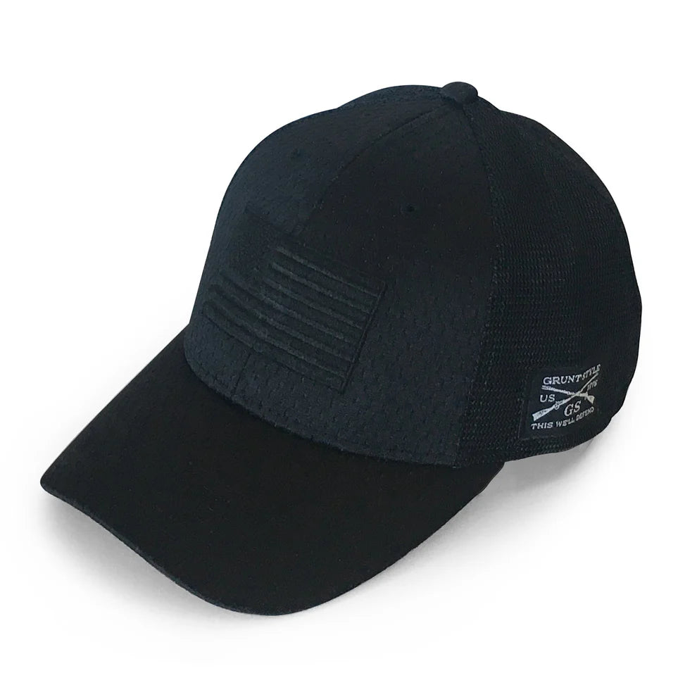 Grunt Style - Blackout Flag Stretch Fit Hat